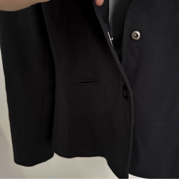 TAHARI ASL NAVY RAYON FITTER SHORT BUTTONED BLAZER XS - Picture 9 of 9